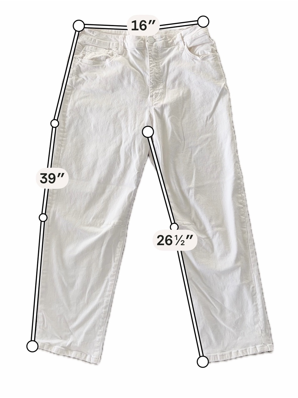 Kut From The Kloth White Barrel Leg Jeans Size 12 - Picture 2 of 7